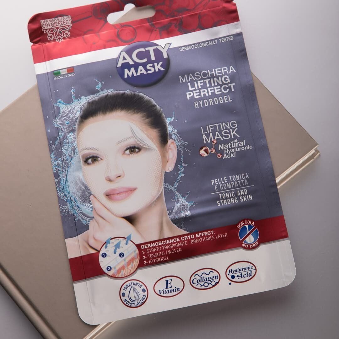 ACTY MASK гидрогелевая маска с лифтинг-эффектом с натуральной ...