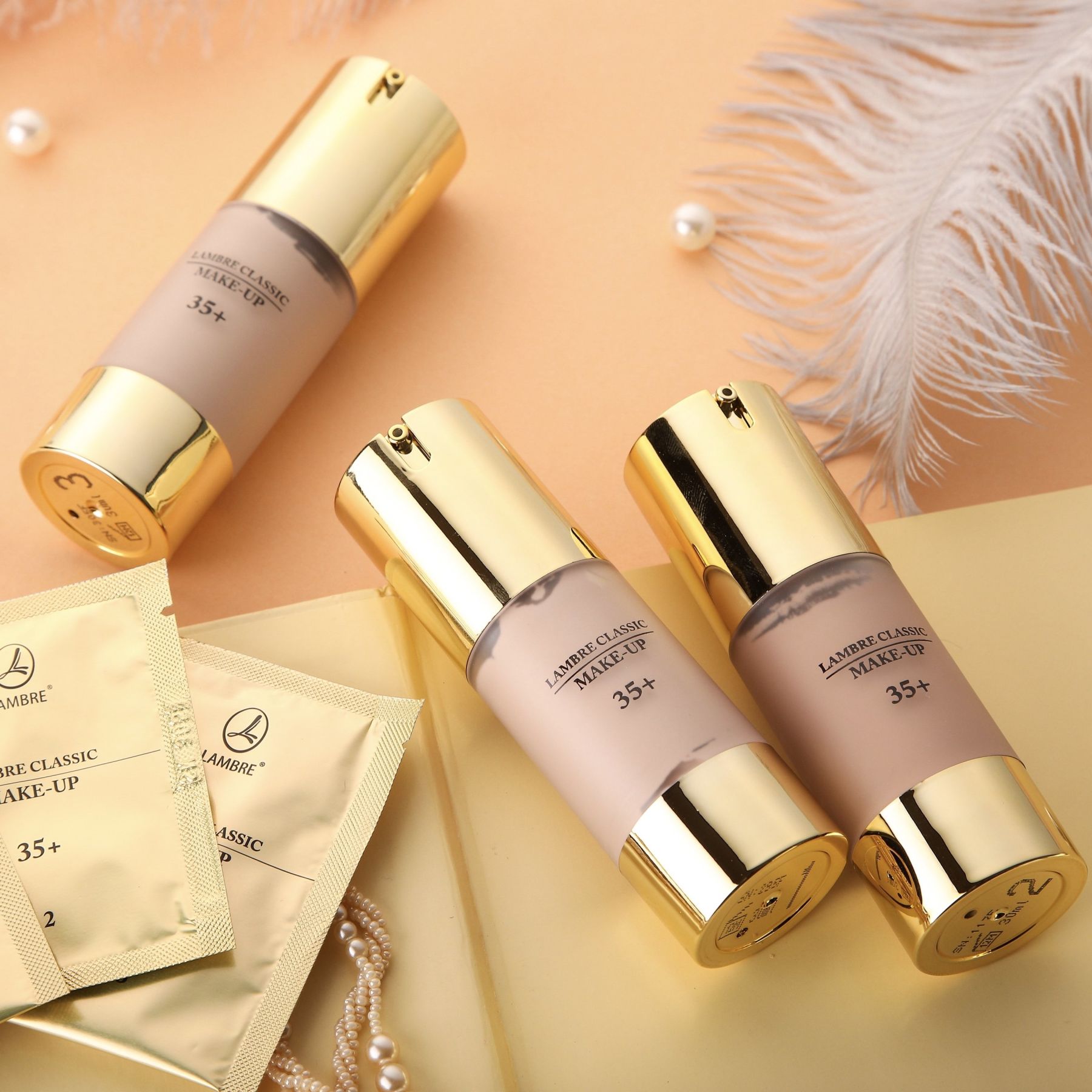 Купить Тональный крем с лифтинг эффектом MAKE UP GOLD 35+ тон №1 01 в ...