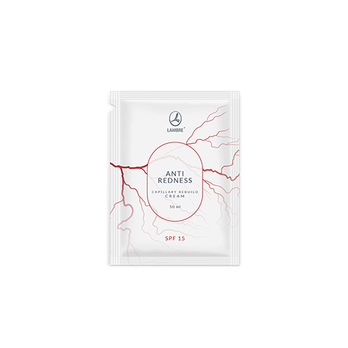Акція 1=2! Відновлюючий та зміцнюючий судини крем для обличчя ANTI REDNESS CAPILLARY REBUILD CREAM SPF 15 (пробник)