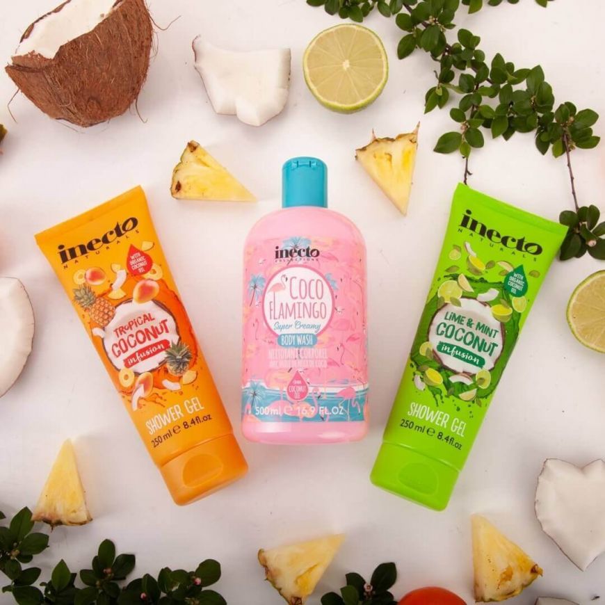 Гель для душу Inecto Infusions Lime and Mint Coconut Shower Gel