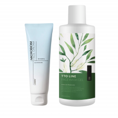 Крем, восстанавливающий микробиологический баланс кожи, MICROBIOM FACE CREAM + Очищающий гель с маслом чайного дерева TTO LINE 250  ml 