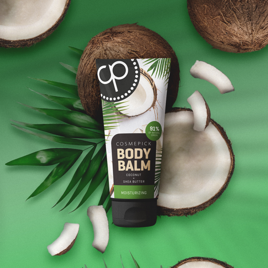Зволожуючий бальзам для тіла Кокос + Масло Ши Coconut & Shea Butter Cosmepick, 150 ml