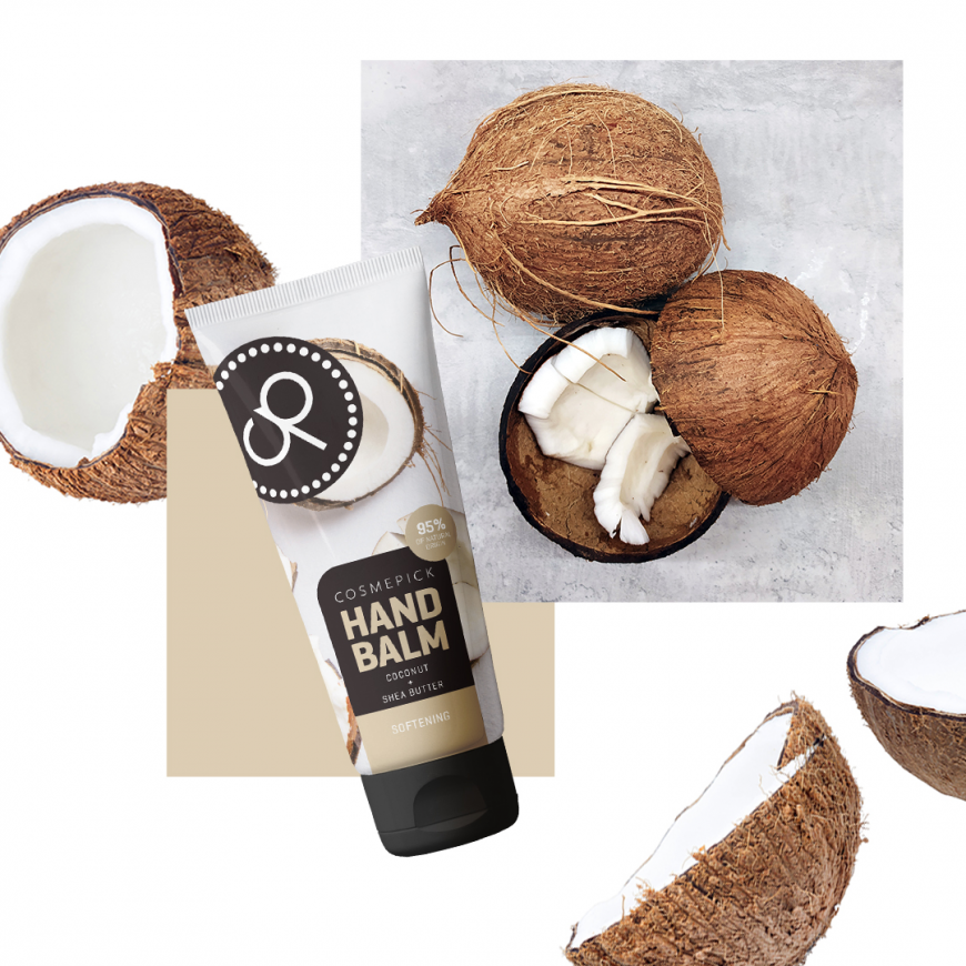 Смягчающий бальзам для рук Кокос + Масло Ши Coconut & Shea Butter Cosmepick, 80 ml