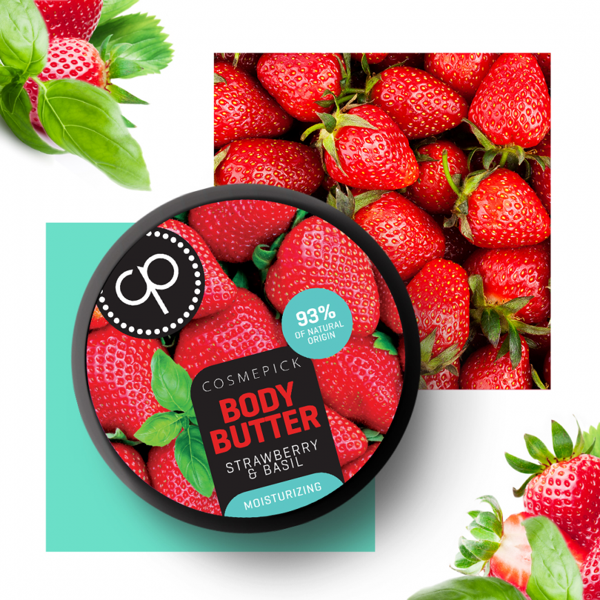 Масло для тіла Полуниця & Базилік Strawberry & Basil Cosmepick, 250 ml