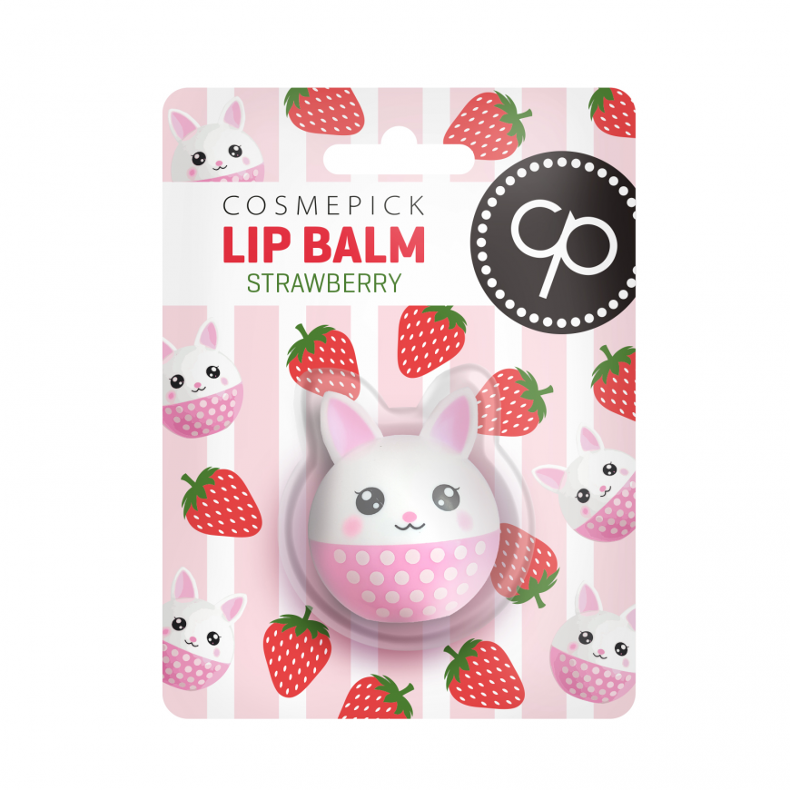 Бальзам для губ Cosmepick Полуниця &ndash; Зайчик Strawberry Bunny Cosmepick, 6 g