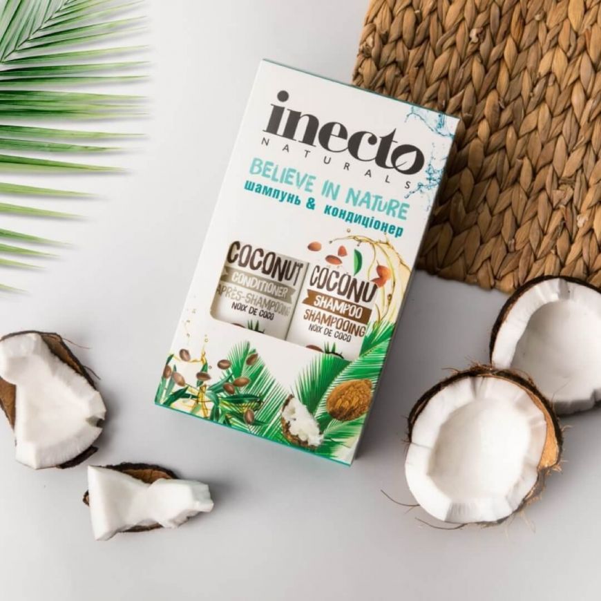 Питательный шампунь для волос с маслом кокоса Inecto Naturals Coconut Shampoo