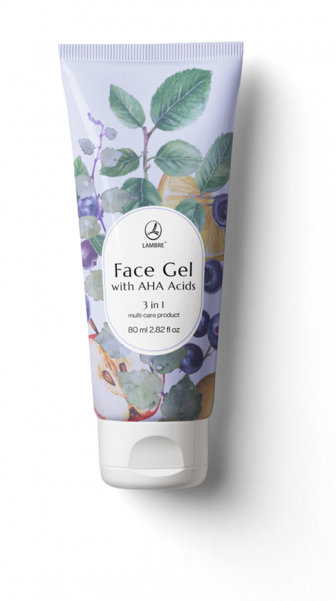 Відлущуючий та очищующий гель з АНА-кислотами 3 в 1 AHA FACE Cleanser 3 in 1 NEW DESIGN