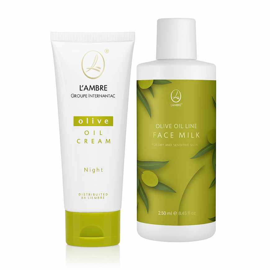 Набір OLIVE (нічний крем + молочко)